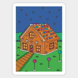 Gingerbread House Sticker